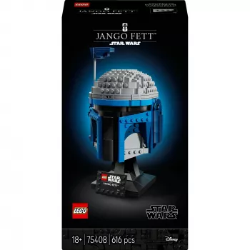 LEGO Star Wars accessorio elmo da collezione Jango Fett 75408 — 616 pezzi, 210×120×110 mm modello da esposizione