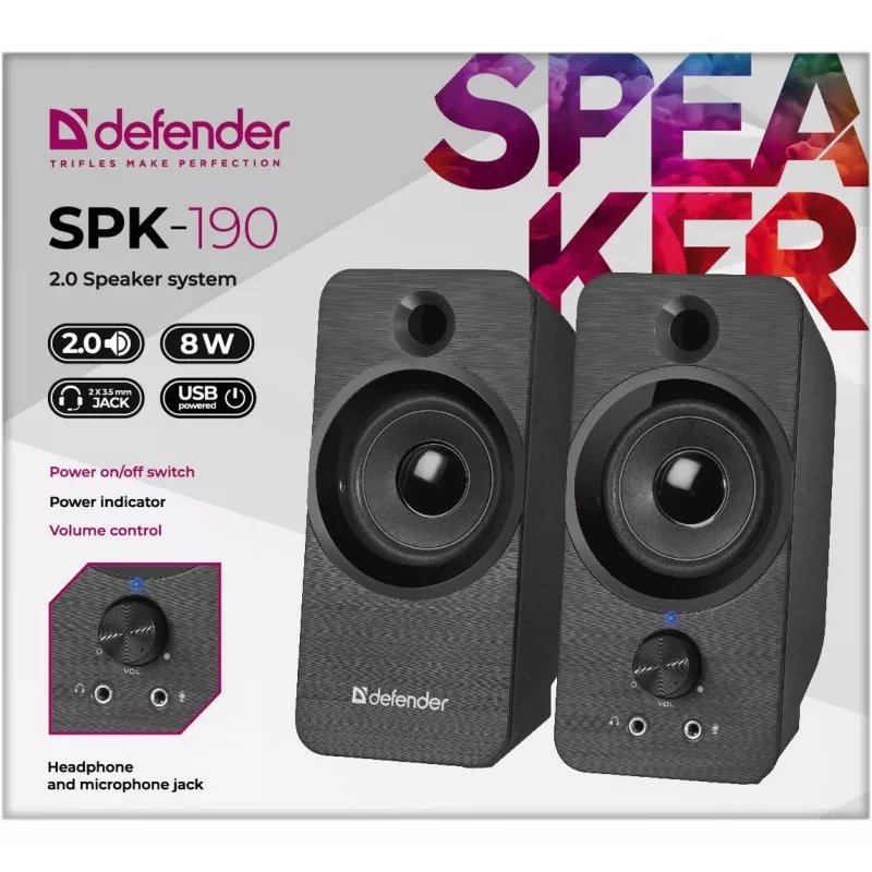 DEFENDER SPK-190 diffusori USB 2.0 8W