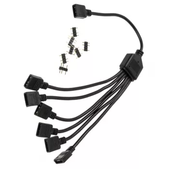 Cavo splitter RGB EK Water Blocks EK-D-RGB splitter D-RGB a 6 vie