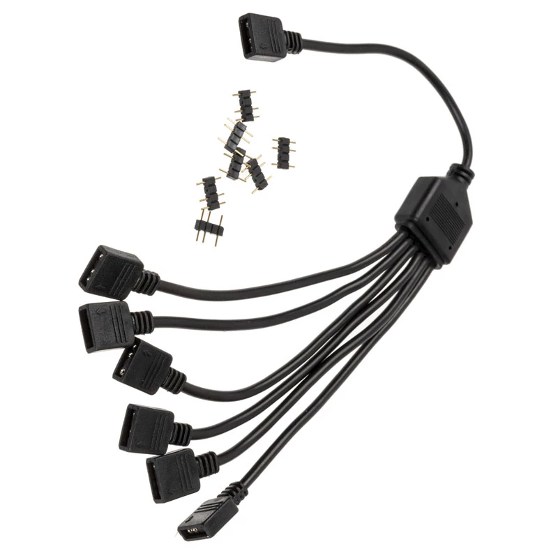 Cavo splitter RGB EK Water Blocks EK-D-RGB splitter D-RGB a 6 vie