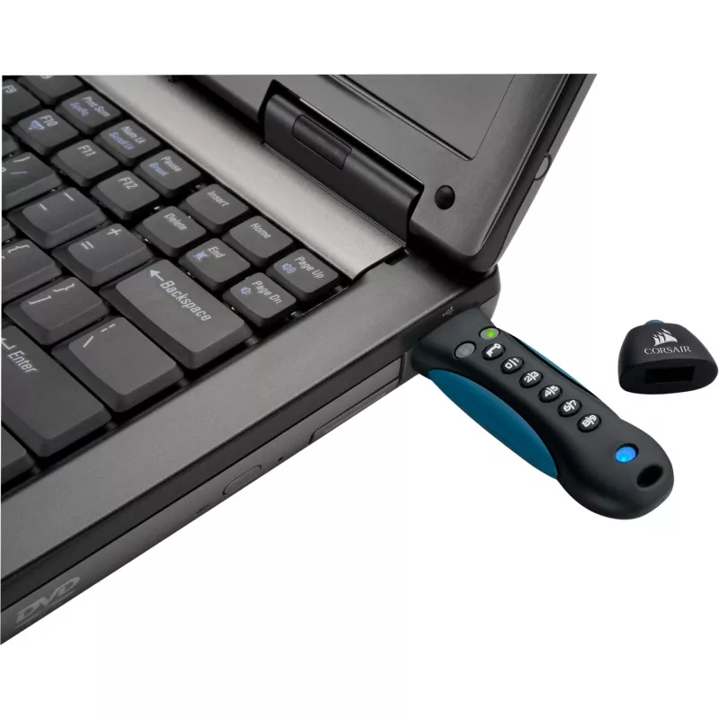 CORSAIR Flash Padlock 3 128 GB unità flash USB 3.0 sicura con tastierino e crittografia hardware AES a 256 bit