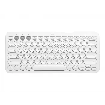 Logitech Multi-Device K380 - Tastiera - Wireless - Bluetooth 3.0 - Tedesca - Off-White