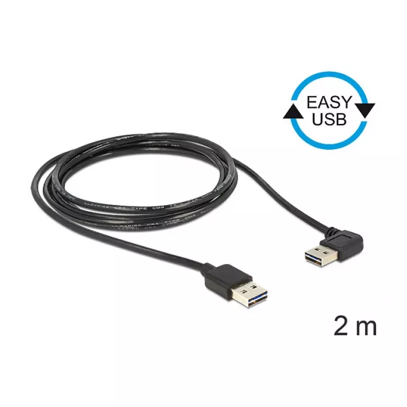 Cavo USB DeLOCK 85557 USB 2.0 2 m nero