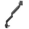 Maclean MC-968 supporto doppio braccio per monitor con molla a gas 17-57 27 kg portata elevata stabile completamente orientabile supporto max VESA 200x200