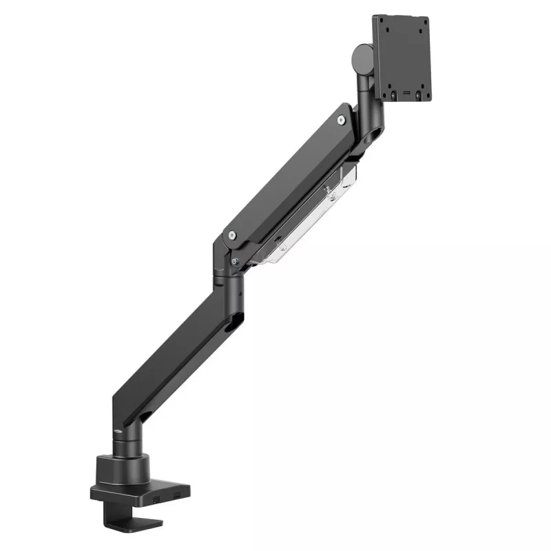 Maclean MC-968 supporto doppio braccio per monitor con molla a gas 17-57 27 kg portata elevata stabile completamente orientabile supporto max VESA 200x200