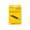 Convertitore combo DeLOCK per M.2 NVMe PCIe o SATA SSD USB 3.2 Gen 2 nero