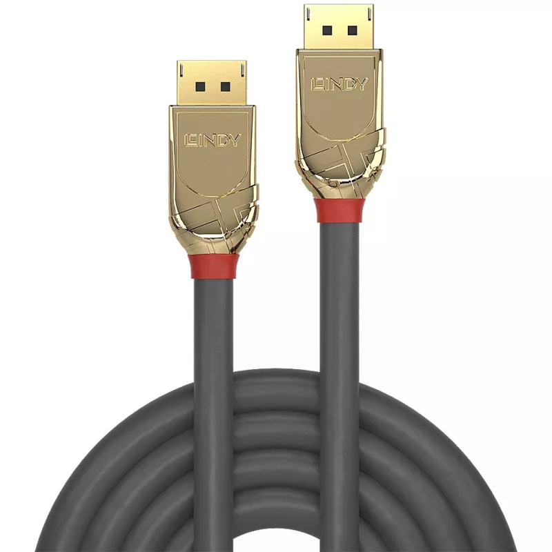 Lindy cavo DisplayPort 1.2 10m, Gold Line