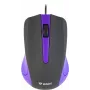 Mouse USB con cavo, 3 tasti, superficie gommata