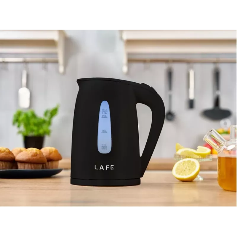 Bollitore elettrico LAFE 1,7 l 2200 W nero