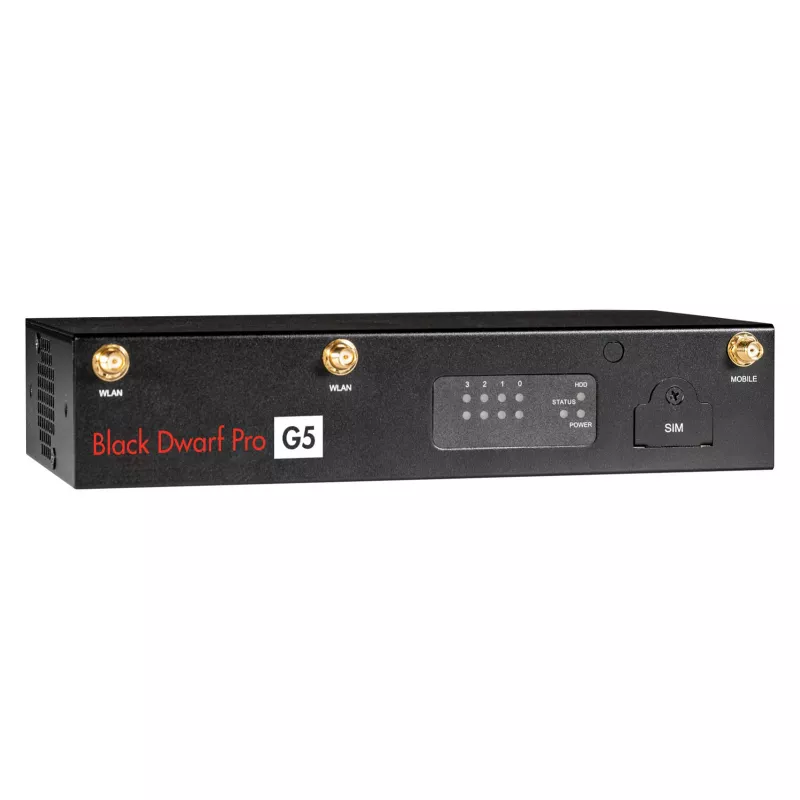 Securepoint Black Dwarf Pro G5 firewall hardware desktop 2,83 Gbit/s