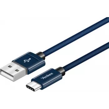 Cavo YENKEE YCU 301 BE USB-A 2.0/USB-C 1m lilla