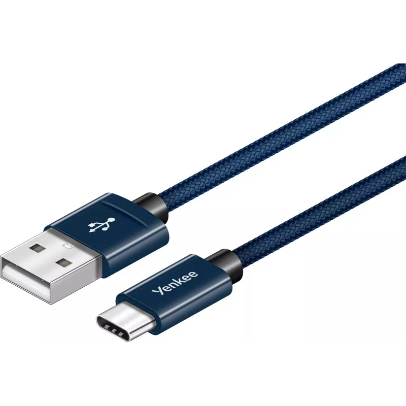 Cavo YENKEE YCU 301 BE USB-A 2.0/USB-C 1m lilla
