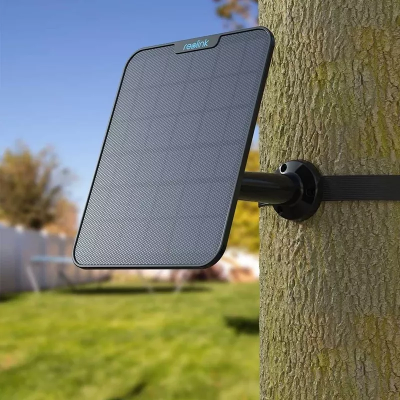 Reolink pannello solare nero 2 TYPE-C