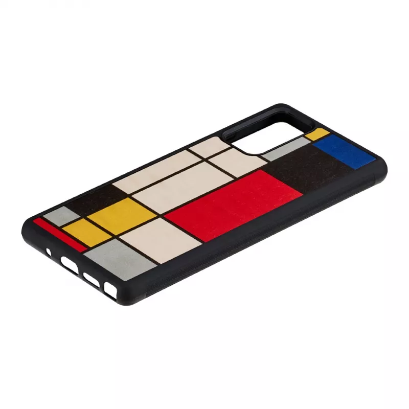 Custodia protettiva in legno Man and Wood Galaxy Note 20 Mondrian Wood nero
