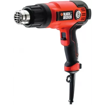 Pistola ad aria calda Black & Decker KX2200K-QS — 2000 W, 720 L/min, fino a 645 °C, impugnatura a pistola, 900 g