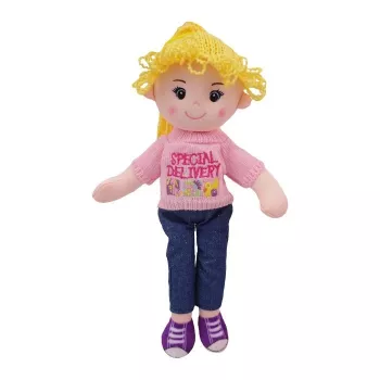 TULILO Bambola di stoffa Olivia 40 cm – morbido giocattolo di stoffa, adatto ai bambini