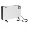 Convettore elettrico NOVEEN CH8000 — 2000 W, 3 livelli di potenza, timer, telecomando, bianco