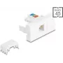 DELOCK Easy 45 modulo RJ12 femmina LSA UTP bianco 90897 – modulo Keystone RJ12, connettore LSA, UTP