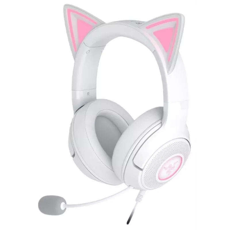 Headset Razer Kraken Kitty V2 Wired USB Type-A bianco — circumaurale, archetto, 20–20000 Hz, cavo 2 m