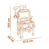 Giocattolo officina per bambini SMOBY Bricolo Builder 7600360741 – Set di attrezzi da costruzione per giochi di ruolo