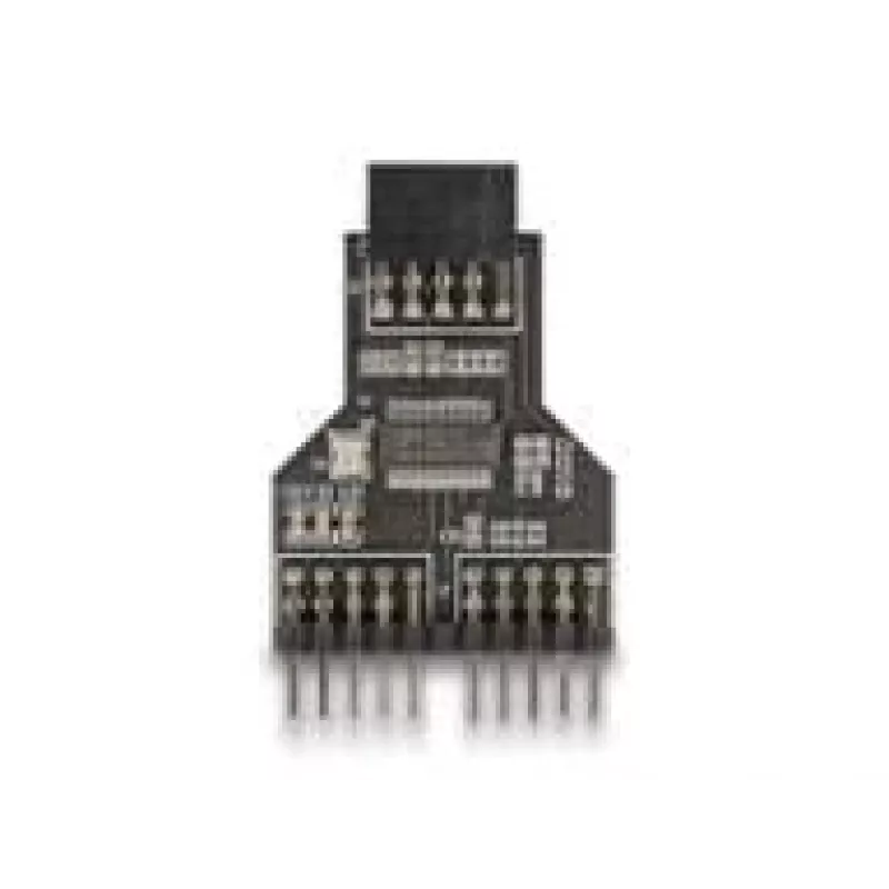 DeLOCK 60045 Adattatore per cavo 9 pin USB 2.0 2 x header 9 pin nero
