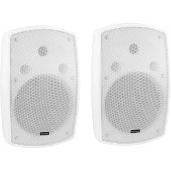 Omnitronic OD-8 altoparlante da parete, 8 ohm, bianco, 2 pz.