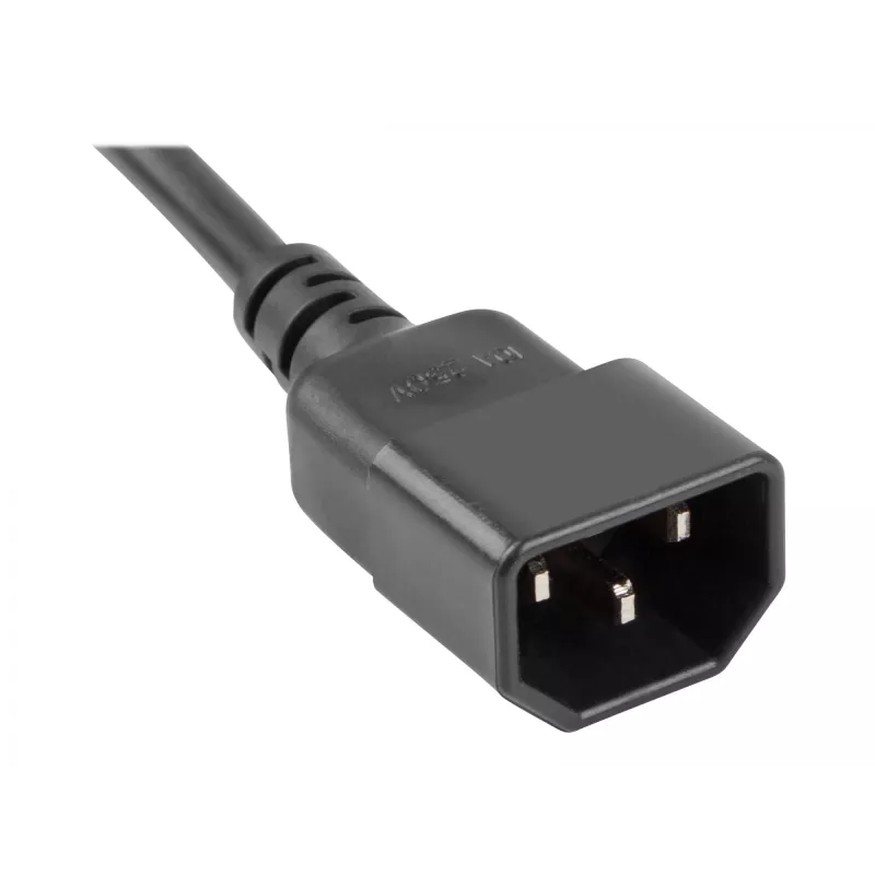 Prolunga di alimentazione Lanberg PS0-04E-0100-IEC-BK 1 m 4 prese AC per interni nero