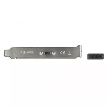 Staffa per slot DeLOCK 89937 con 1 x connettore USB Type-C