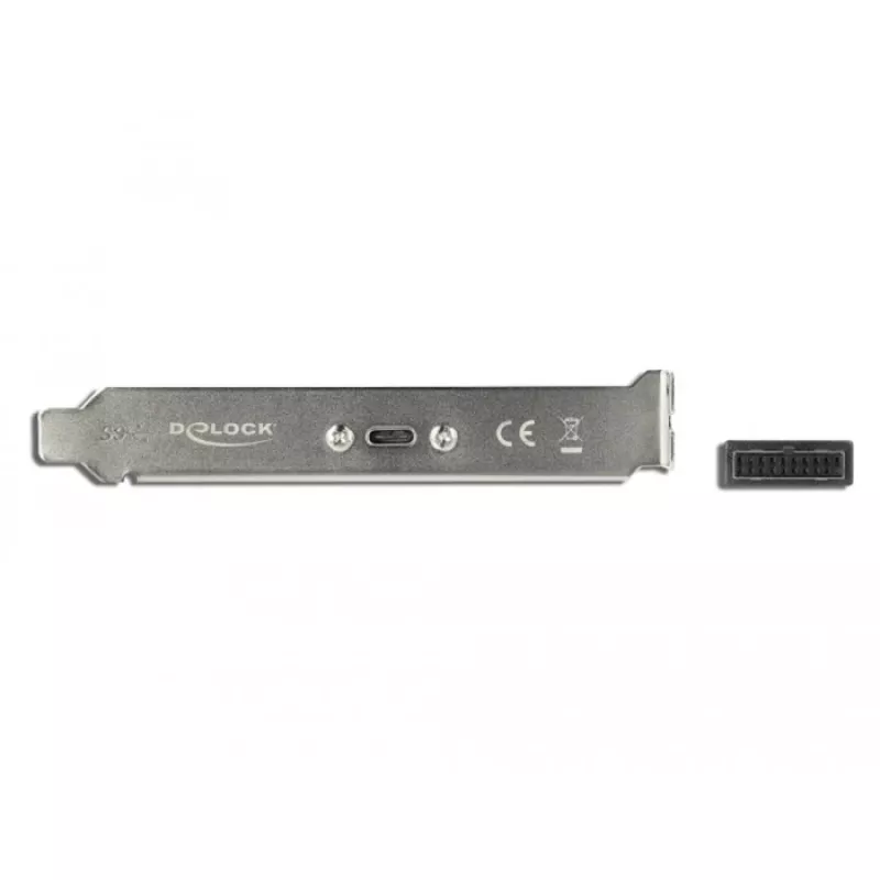 Staffa per slot DeLOCK 89937 con 1 x connettore USB Type-C