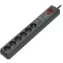 Ciabatta Brennenstuhl Secure-Tec 6 prese con protezione da sovratensione 19.500 A, allarme acustico, 3 m, antracite