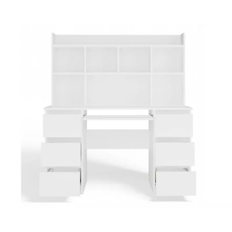 Set scrivania KUBA + elemento di estensione, bianco