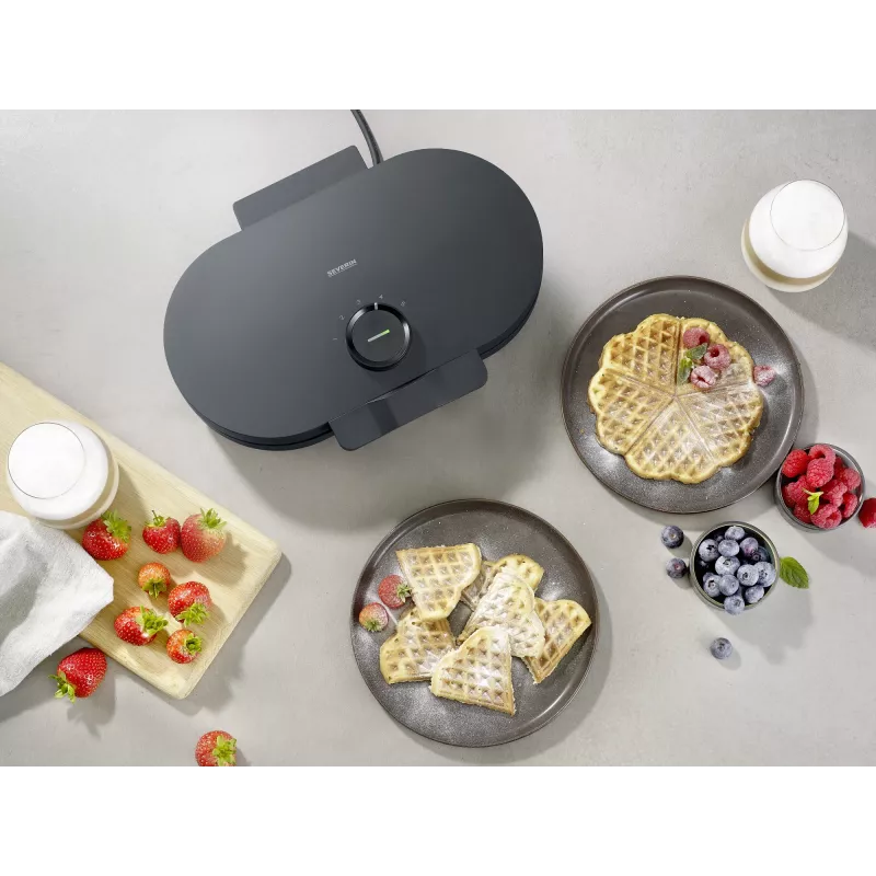 Macchina per waffle Severin WA 2118 2 waffle 1200 W nero