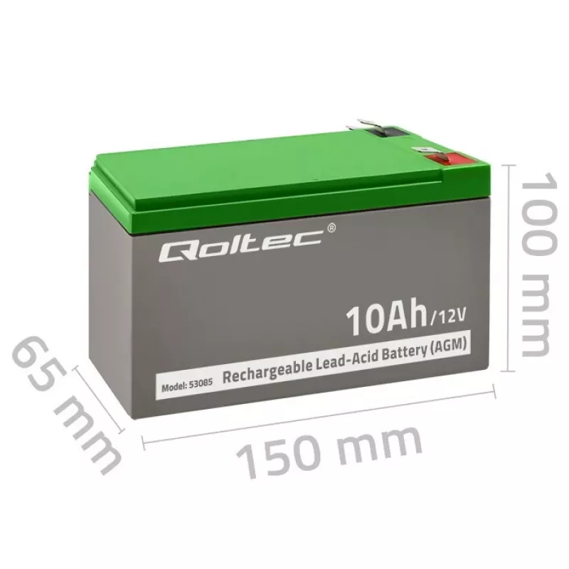 Batteria AGM 12V 10Ah senza manutenzione per UPS