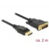 DeLOCK - cavo video - Single Link - DisplayPort (M) a DVI-D (M) - DisplayPort 1,2a - 2,0m - passivo - nero (85313)