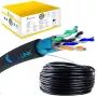 Cavo di rete Extralink doppino intrecciato CAT5E FTP per esterno 305 m nero
