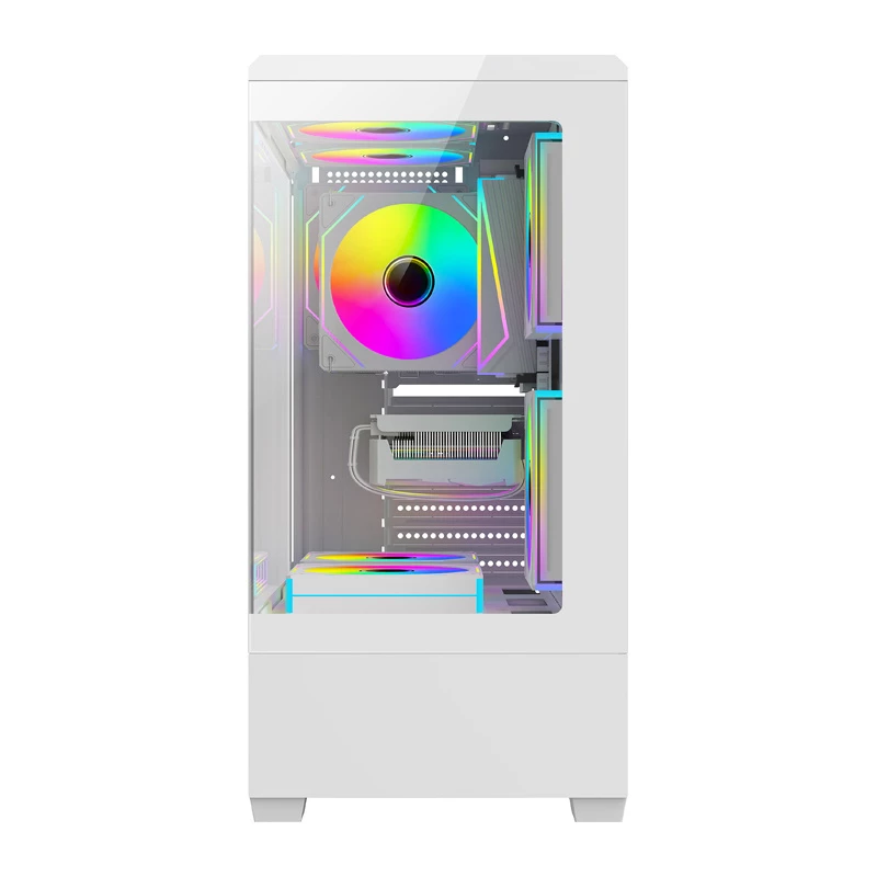 Case per computer DarkFlash C365 (bianco) con 5 ventole