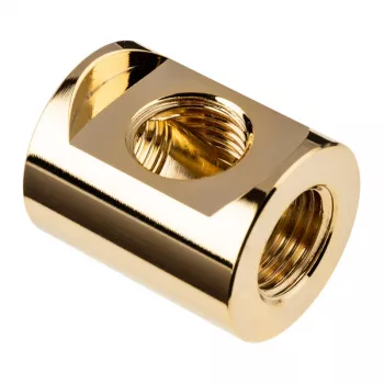 Raccordo EK Water Blocks ottone oro 28 mm altezza 2,3 cm diametro