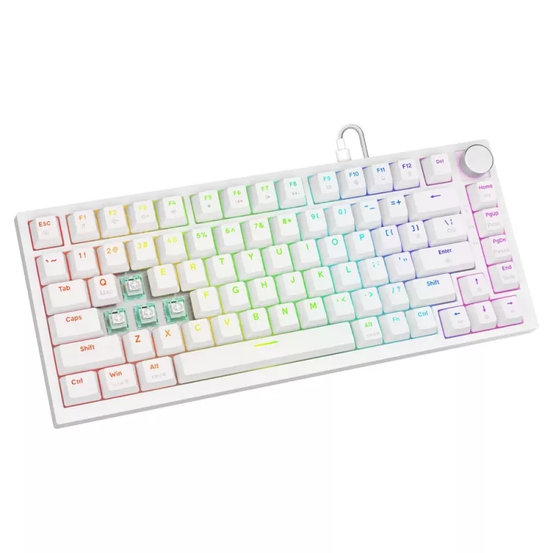 Tastiera gaming Savio ASTRAL WHITE JADE USB QWERTY US International