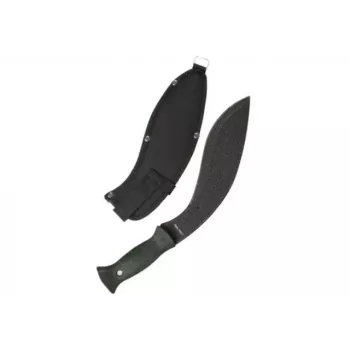 Machete Mil-Tec Kukri 15534000 – lama in acciaio inox 255 mm, lunghezza totale 375 mm, manico in ABS, fodero incluso