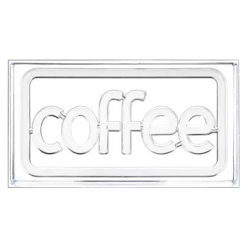 Insegna luminosa LED neon ActiveJet AJE-NEON COFFEE, multicolore, USB 5V, montaggio a parete, telaio in plastica AS