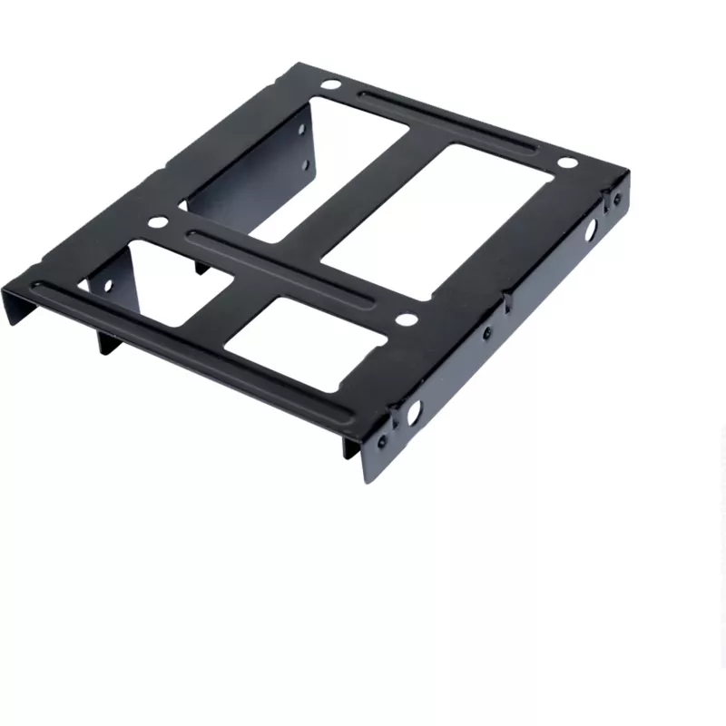 Staffa di montaggio ultron interna 2x2.5 SSD/HDD metallo nero (377215)