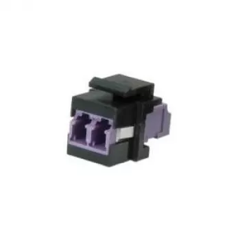 ROLINE Adattatore keystone fibra ottica LC/LC duplex, multimodale, OM4 (21.17.0002)