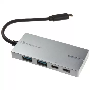 Adattatore USB 3.1-C SILVERSTONE SST-EP09C – connettività USB-C su USB-A, finitura argento
