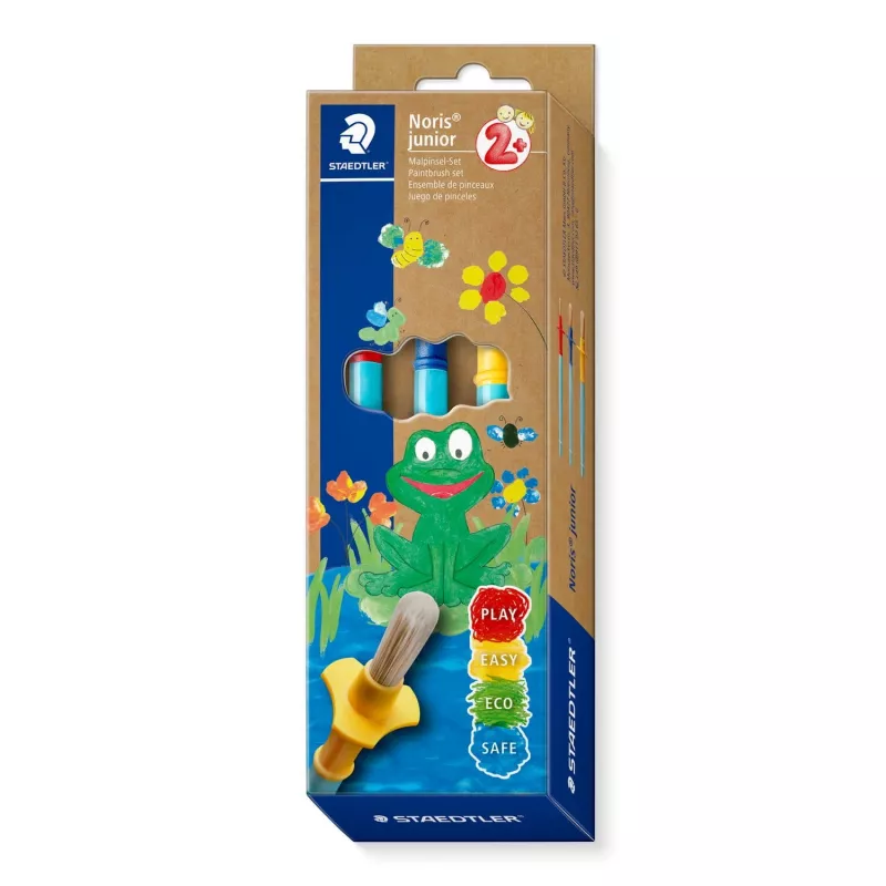 Set di pennelli Staedtler 98940-SBK3 — setole sintetiche tonde, 3 pezzi