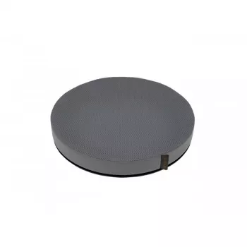 Cuscino da seduta MDH DRQE3M0BBXXXP — cuscino rotondo in schiuma con gel refrigerante, Ø 390 mm, altezza 50 mm, grigio, carico max 120 kg