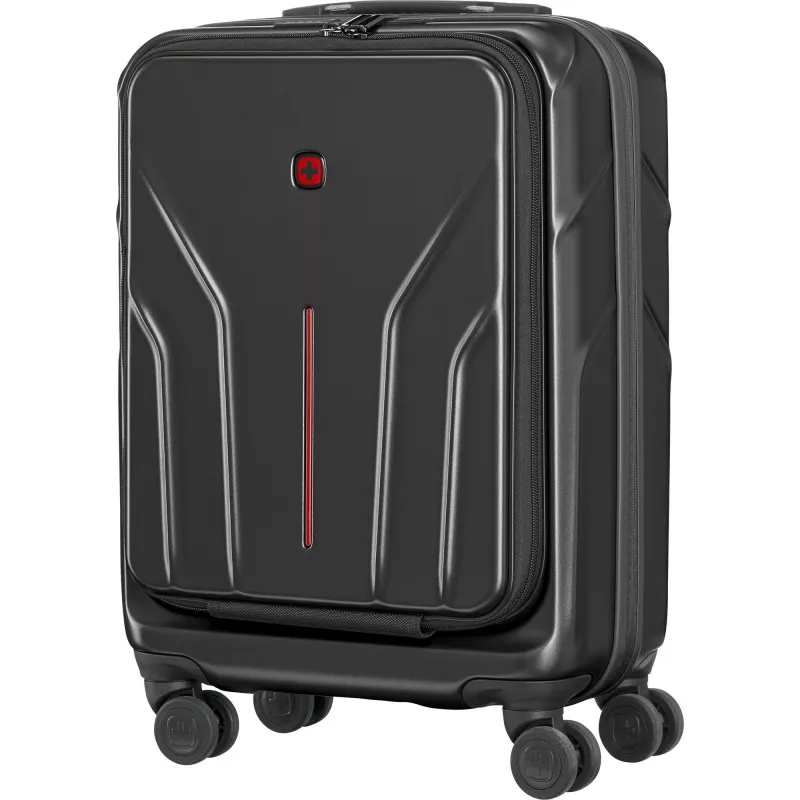 Trolley da cabina compatto con guscio rigido Wenger Amplix 653323 — nero, compatto