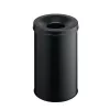 Cestino portarifiuti rotondo in acciaio nero Durable 330601
