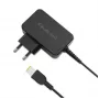 Qoltec 51035 alimentatore per Lenovo 45 W, 20 V 2,25 A, Slim tip+pin, per interni, nero