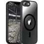 Custodia protettiva Hybrid MagSafe custodia per cellulare jt berlin Pankow per Apple iPhone 16e — nero trasparente