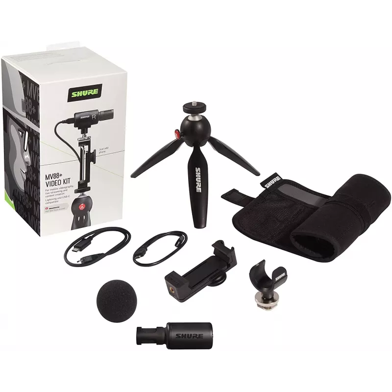 Microfono da tavolo Shure MV88+ VIDEO KIT nero